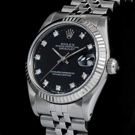 rolex disegno quadrante|Rolex Datejust 36 36mm Quadrante Nero con Brillanti Black.